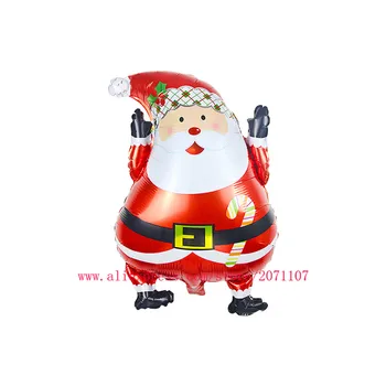 

Lucky 50pcs/lot Santa Claus Balloon Foil Air Balloons Inflatable Toys Christmas Day Party Supplies Decorations Globos Boys Gifts