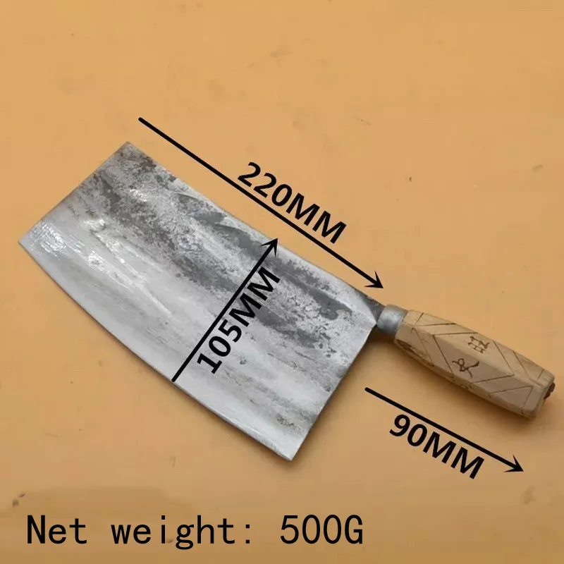 

Handmade Forged Chef Knife Clad Steel Forged Chinese Cleaver Professional Kitchen Knives Meat Vegetables Slicing Chopping Tool