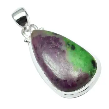 

Nature Ruby zoisite Pendant 925 Sterling Silver, 40.6 mm, 2SP0074