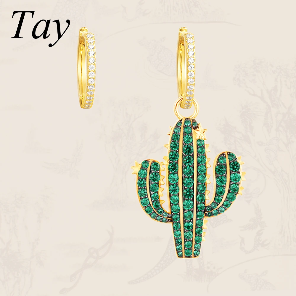 

Tay 925 sterling silver lovers ladies women engagement wedding gifts native american punk wristband fashion jewelry Earrings