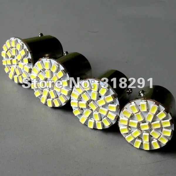 

Free shipping LED 1206 3014 22 SMD car turn brake signal light 1156 1157 ba15s bulb with 24v