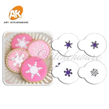 

Mini Snowflakes Cupcake Stencil, Cupcake Supplies, Tool kit Cake Decorating, Candy/Cookie Tops Stencil Template, Coffee Stencil