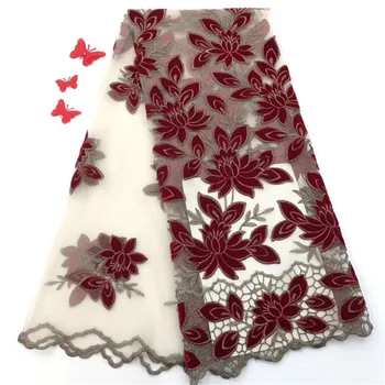 

Hot selling african party/wedding dress french tulle mesh material for evening dress PNZ840(5yards/lot)