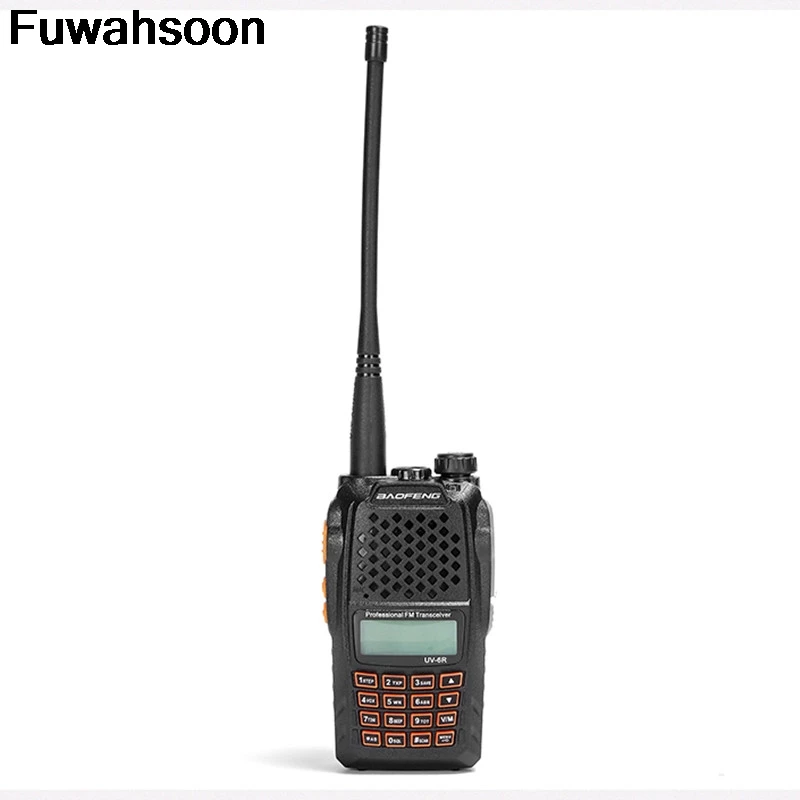 

Baofeng UV-6R Walkie Talkie Orange Keyboard UHF VHF Dual Band UV 6R Walky Talky FM 128CH VOX Ham Radio UV6R For Hunting Radio