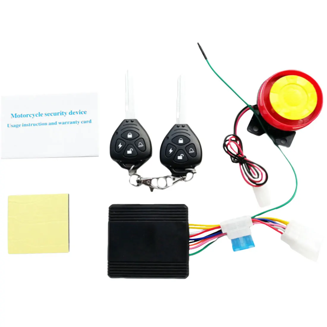 Motorcycle alarm motorcycle alarm key integrated waterproof remote