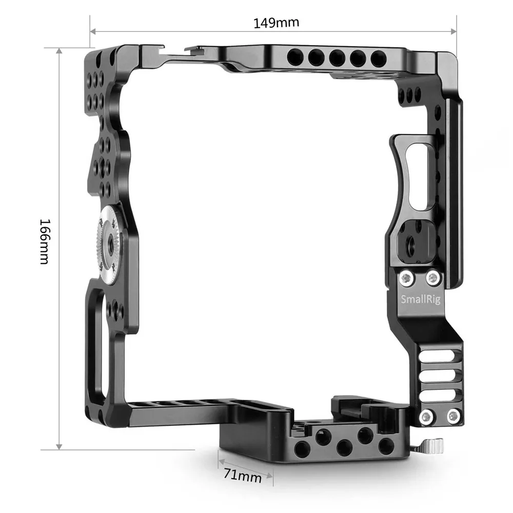 SmallRig Камера клетка с Батарея ручка для Sony A7II/A7SII/A7RII клетка с Крепление Arri rosette железнодорожный вокзал Arca швейцарская тарелка-2031