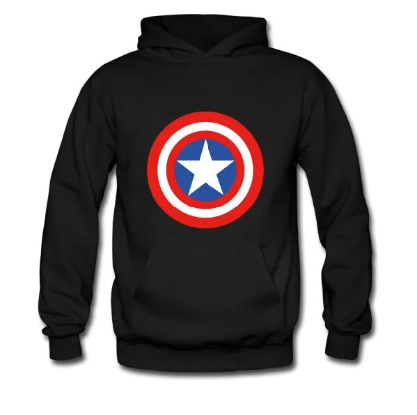 Nueva impresión Capitán América Sudadera con capucha