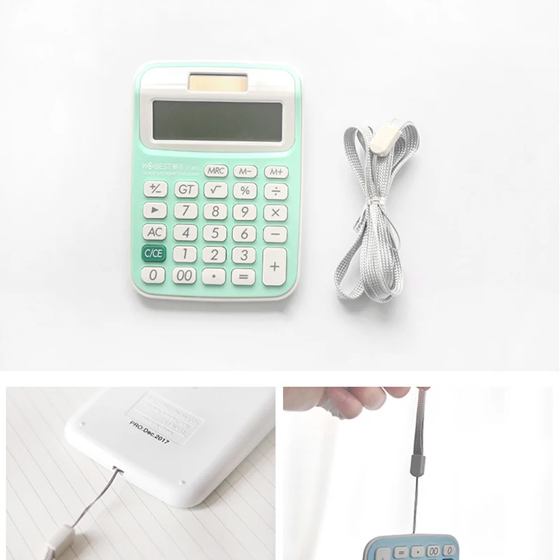 

LCD Display Pocket 10-digit solar Electronic calculator Personalized Mini Candy Color School & Office Electronics Calculator