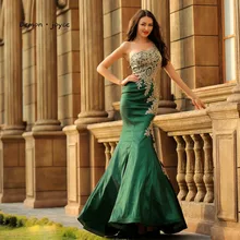 Лимонное joyce Формальные Вечерние платья Длинные одно плечо Вечеринка Русалка платье размера плюс халат de soiree longue