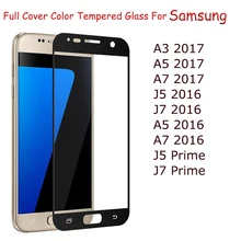 GerTong Full Cover Tempered Glass For Samsung Galaxy A3 A5 A7 2017 A5 A7 J5 J7