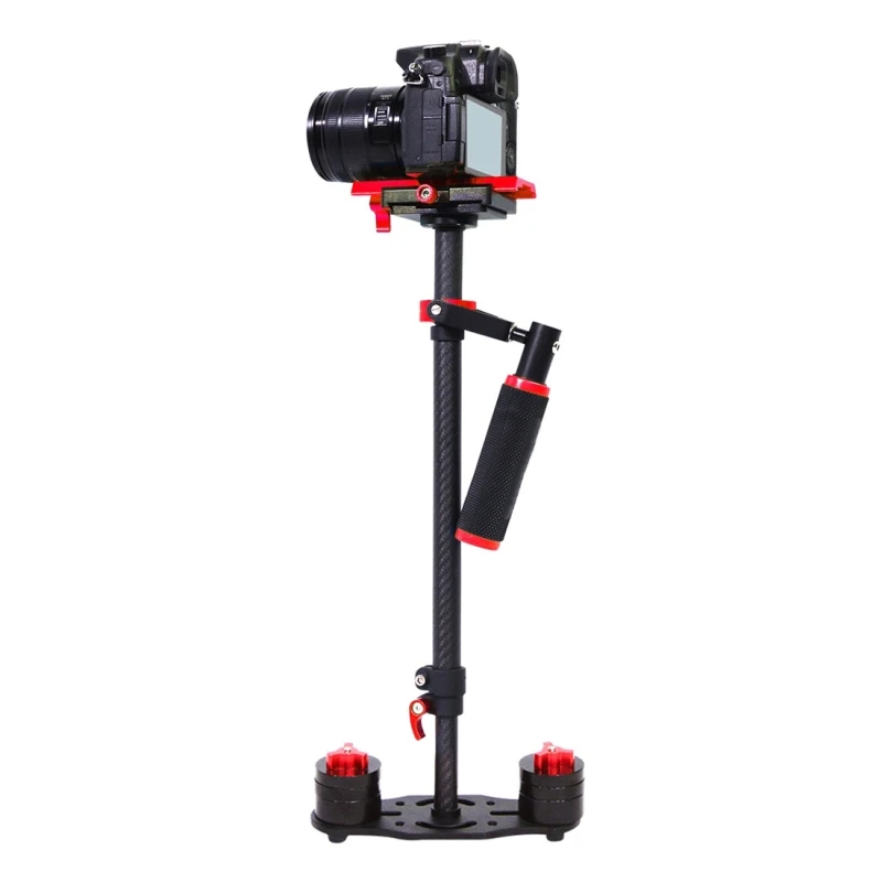 YELANGU S60T Professional Portable Carbon Fiber Mini Handheld Camera Stabilizer DSLR Camcorder Video Steadicam