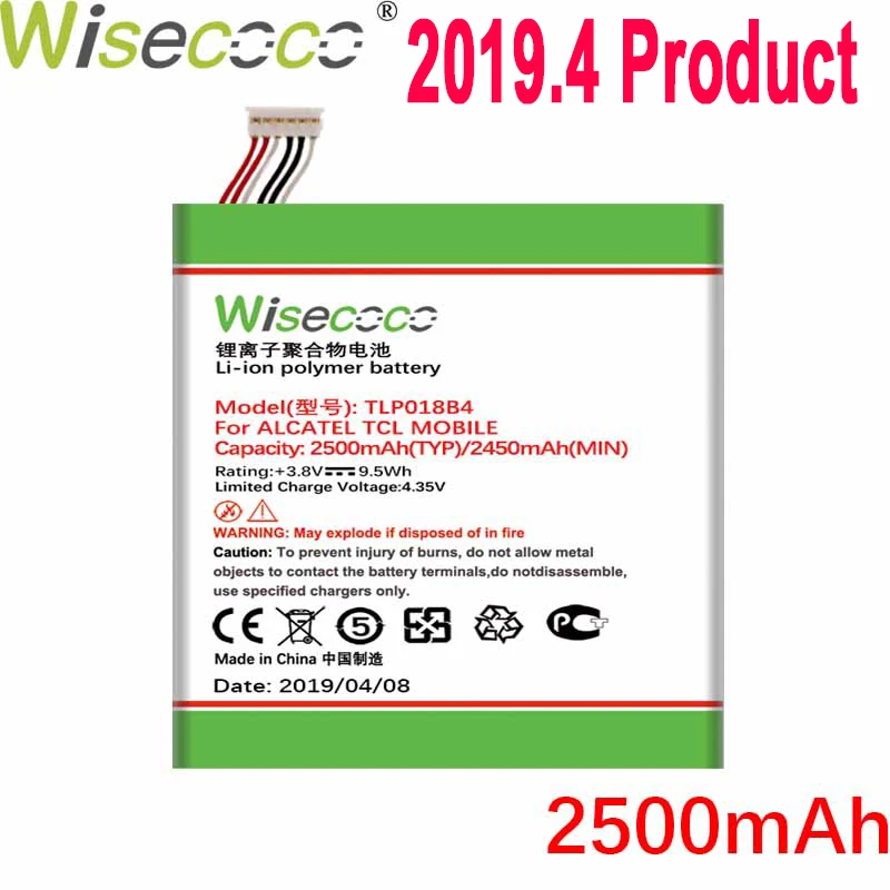 Wisecoco 2500 мАч TLp018B4 Новый аккумулятор для Alcatel One Touch Idol OT 6030 6030d 6030X 6030A Snap 7025 7025D 7024