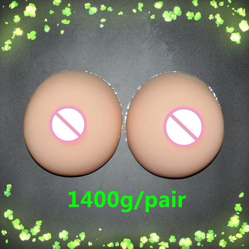 

1400g/pair Realistic Breast Forms Artificial Breast False Breasts Fake Boobs Breast Forms Silicone For Crossdresser