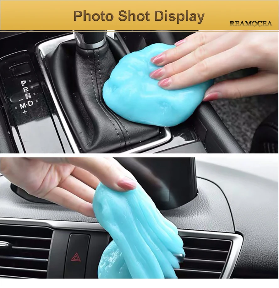 Reamocea Super Magic Super Clean Glue Dust Wiper Auto Detailing Cleaning Cleaner Compound For Cars Outlet Dashboard Storage Box (1)