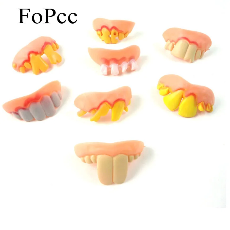 

1pcs Halloween Funny Teeth Easter Party Special Make-up Dance Insanity Funny Teeth False Teeth