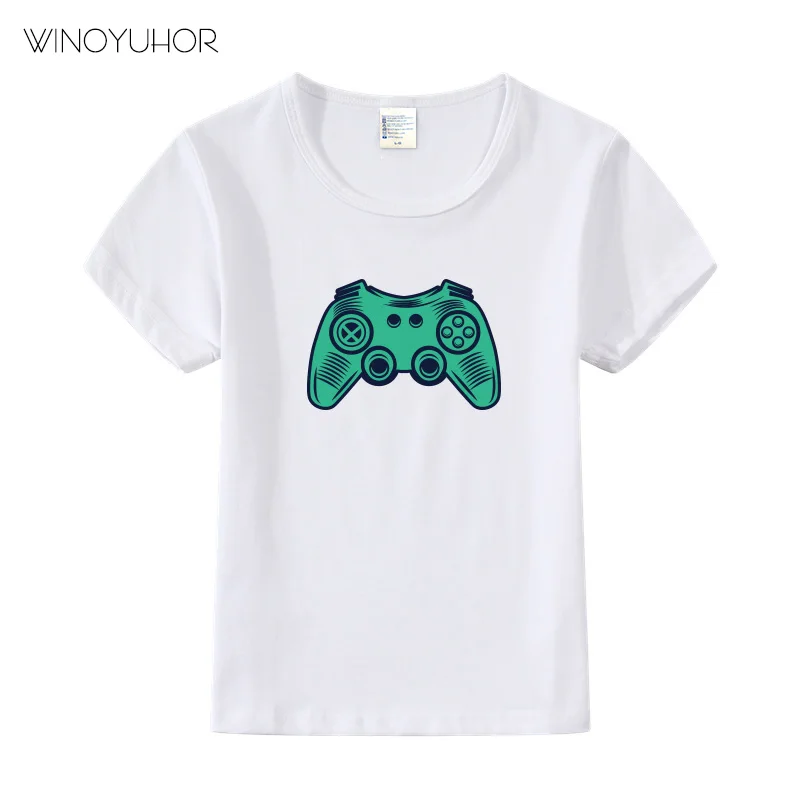 

Children Game Handle Print T-Shirt Clothing Boy T Shirt Girls Tshirt For Kids Costume Baby Summer Tee Shirt Clothes