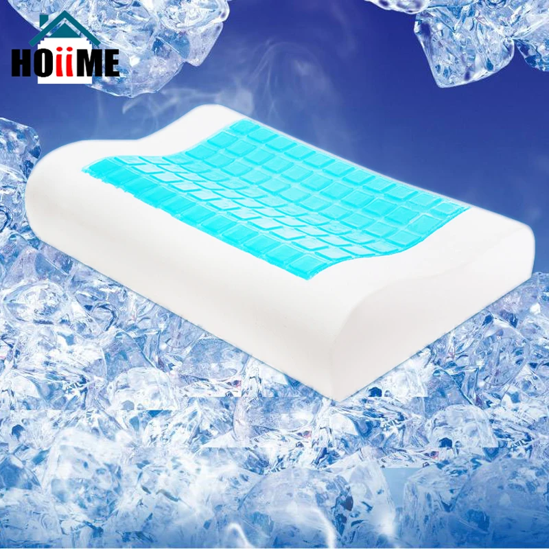 

Hoiime Creative Pillow Summer Cooling Gel Memory Foam Pillow Comfort Orthopedic Neck Pillow with Washable Pillowcase