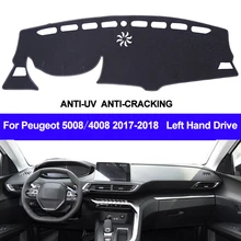 TAIJS приборной панели автомобиля крышка для peugeot 5008/4008 ковры приборной анти-УФ приборная панель крышка Накладка солнцезащитный экран для автомобиля ковер