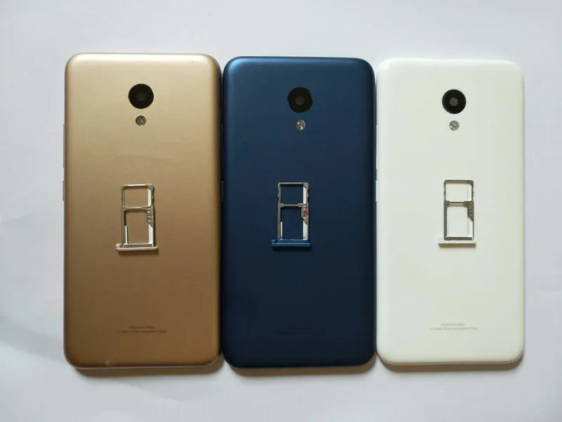 

New Battery Door Back Cover SIM Card Tray Housing Case For MEIZU M5 5.2 Inch With Antenna+Power Volume Buttons