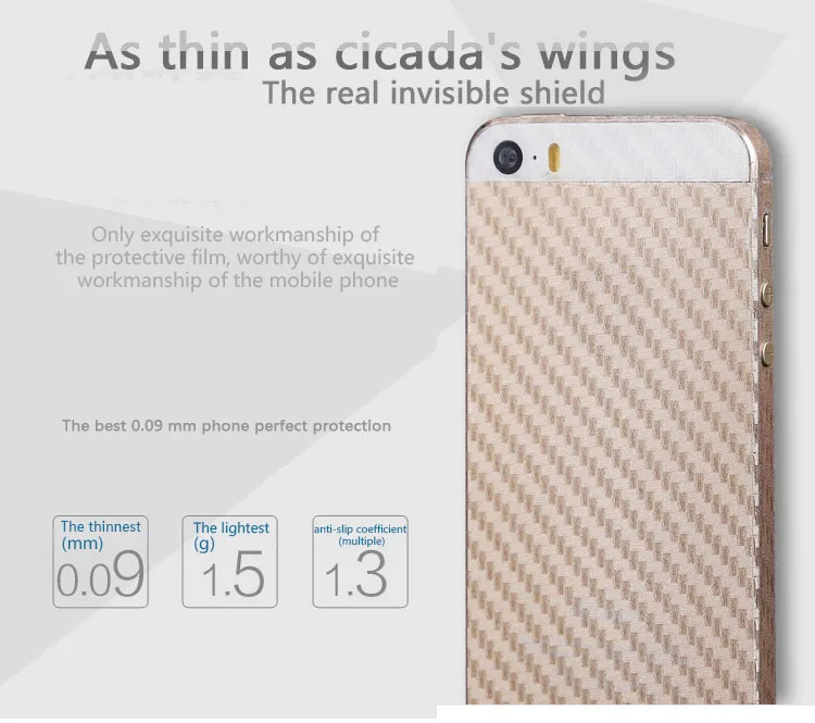 2016NEW matte transparent back film stickers for iphone 44s55sin mobile screen protector highscreen (1)