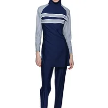 Мусульманский купальник одежда для плавания исламские женщины скромный хиджаб плюс размер Burkinis одежда купальный костюм пляжный полный охват купальник