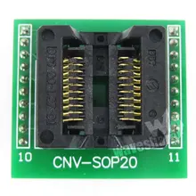 SOP20 для DIP20# SO20 SOIC20 OTS-20-1.27-01 Enplas IC программирования адаптер Тесты Burn в гнездо 1,27 мм Шаг 5,4 мм Ширина