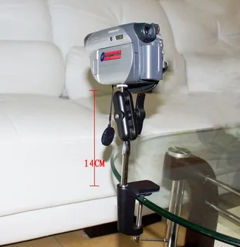 

Flex Clamp Mount w/ Swivel Ball Head Joint Table Tripod for Gopro Hero, SJCAM, Video Action Camera, DSLR,Camcoders, Smartphones