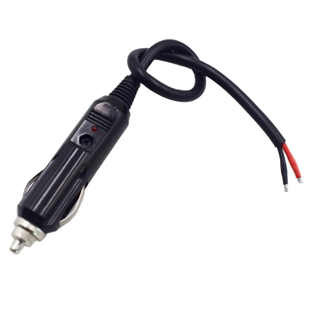 

12V-24V Auto With Fuse Tube Universal Cigarette Lighter Plug Connector Car Socket Power Supply Adapter