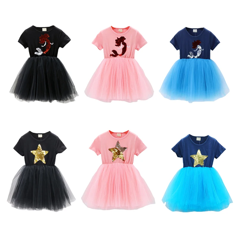 

2019 Summer Girls Dresses For Party And Wedding Toddler Kids Dresses For Girls Children's Party Princess Tutu Dress