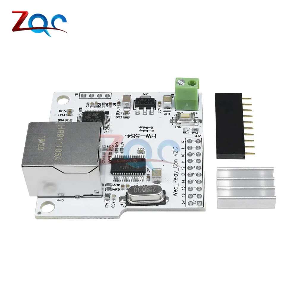 Сетевой модуль DC 5V 2A 8CH ENC28J60 8 канальный сетевой Contrller реле управления 32Bit система