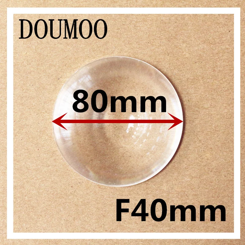 Diameter 80 mm Fresnel Lens Focal length 40 High light condenser used Solar concentrator circle fresnel lens | Инструменты
