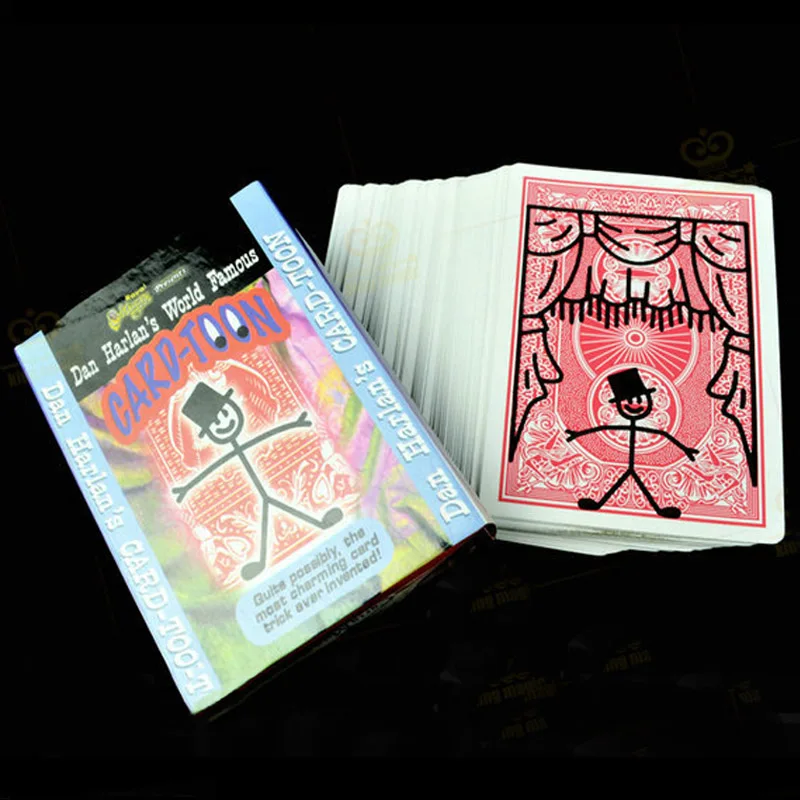 Goedkoop Card toon Magic Speelkaart Grappige Goocheltruc Dek Poken Speelkaart Grappige Kaart Animatie Voorspelling Magic Prop Gimmick