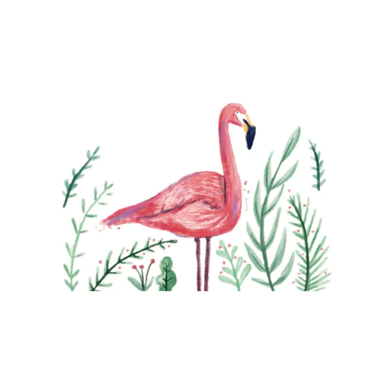 The-Flamingo-Patches-For-Girls-Kids-Clothing-Stickers-For-Clothes-Heat-Transfer-Press-Pyrography-Paper-Iron (1)