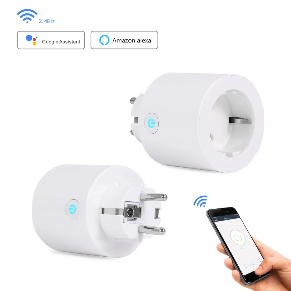 Умная Wi Fi Розетка WiFi 2 4 Гц дистанционное управление синхронизация Голосовое для