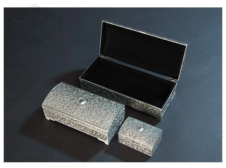 Европейская прямоугольная жестяная цветная металлическая шкатулка для украшений, креативная коробка для хранения косметики, органайзер, коробка Z108