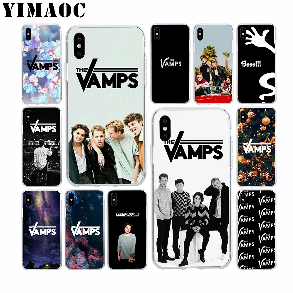 

YIMAOC The Vamps Bands Soft TPU Silicone Case for Apple Iphone Xr Xs Max X 10 8 Plus 7 6S 6 Plus SE 5S 5 7Plus 8Plus Cover