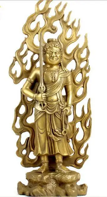 

Pure copper fixed Ming king bodhisattva statue of Buddha statue