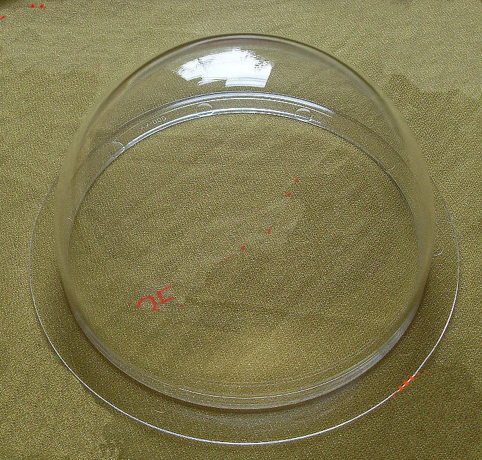 3.5 inch Acrylic Indoor / Outdoor Replacement CCTV Clear Camera Dome Housing CCTV PTZ High Speed