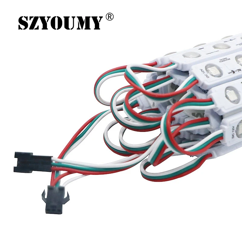 SZYOUMY 5050 полноцветсветодиодный светодиодные модули S2811 IC водонепроницаемые IP65