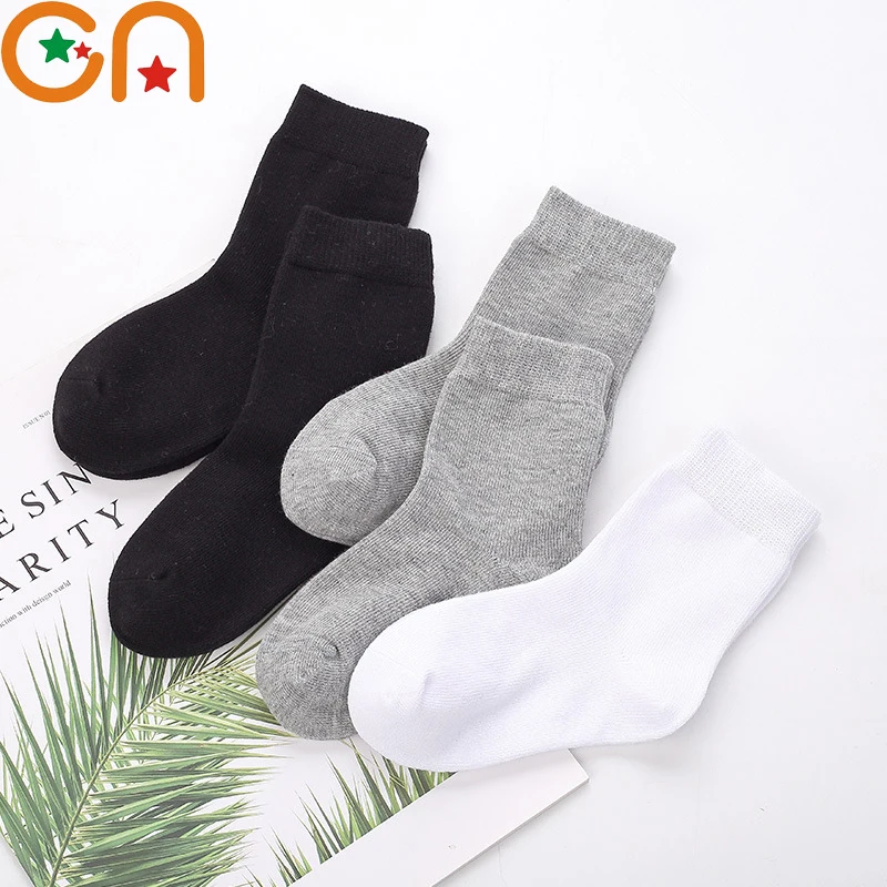 

5 pairs/Lot Autumn Winter New Kids Cotton socks.Boy,Girl,Baby,Infant fashion Solid color Wild sports socks,For Children gifts CN
