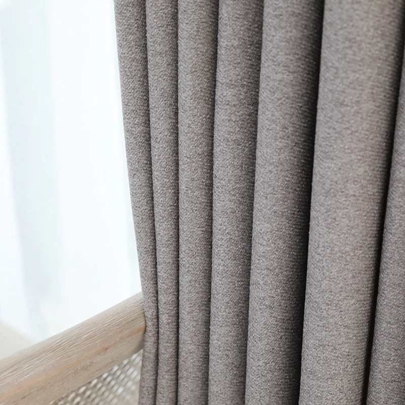 

Chicity Fur feel Curtains For Living room High Shading curtain for bedroom Home Decor curtain for kitchen Window Customized
