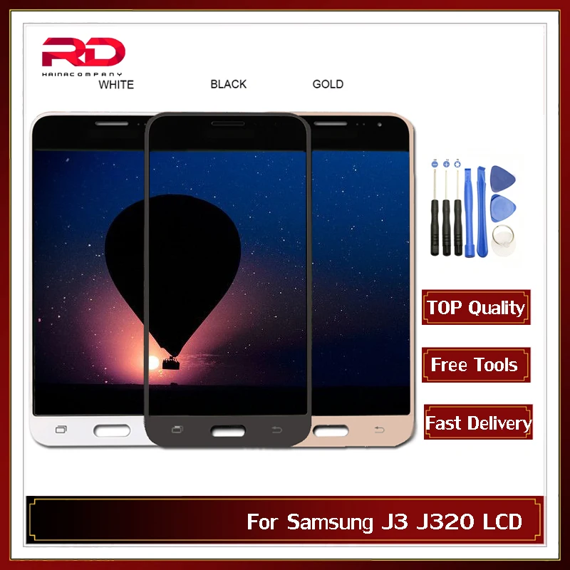 J320F LCD TFT для Samsung Galaxy J3 2016 J320 J320A дисплей J320M экран кодирующий преобразователь