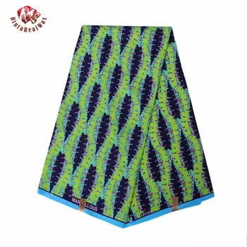 

2019 Ankara African Polyester Wax Prints Fabric Binta Real Wax High Quality 6 yards African Fabric for Party Dress FP6082