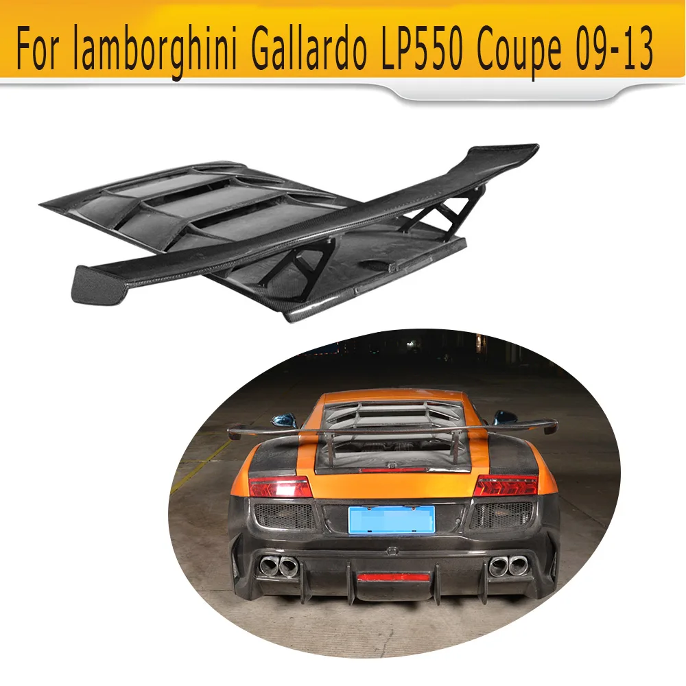 

Carbon Fiber Rear Roof Cover Hood Spoiler Lip Wing Case for Lamborghini Gallardo Coupe Convertible LP550 LP560 LP570 2009 - 2013