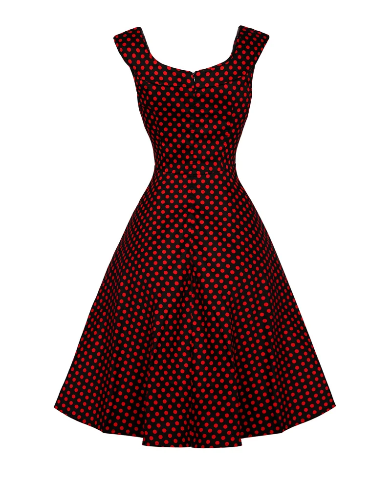 Kostlish A-Line Women Summer Dress Audrey Hepburn 50s 60s Floral Print Vintage Dress Women 2017 O-Neck Party Dresses Plus Size (121)