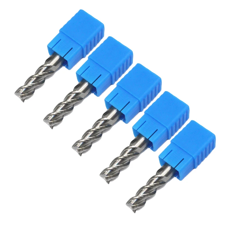 5PCS 10mm Aluminum Milling Cutter D10x75L D10x100L HRC50 3Flute