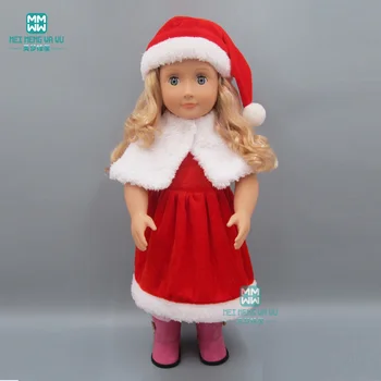 

Baby clothes for doll fit 45cm American doll and new born doll cute Christmas Skirt Set Skirt + Hat + Shawl