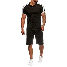 Male Polo Shirt And Shorts Fitness Sets Men Tracksuits Breathable Summer Hot Sale Europe Man Workout Clothing Sportswear Sweaty Male Polo Shirt And Shorts Fitness Sets Men Tracksuits Breathable Summer Hot Sale Europe Man Workout Clothing Sportswear Sweaty