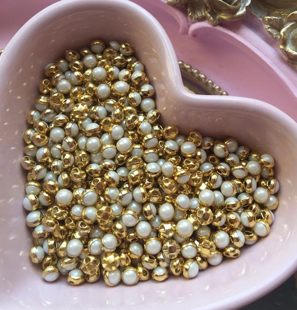 4mm 100pcs/lot Mini DIY Handmade Button Fastener Dolls Clothes