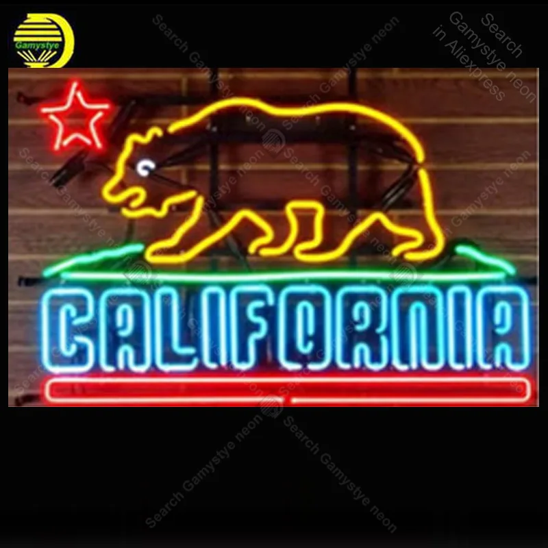 NEON SIGN For California Bear letrero custom luces neon light lampara signs for sale vintage wall | Освещение